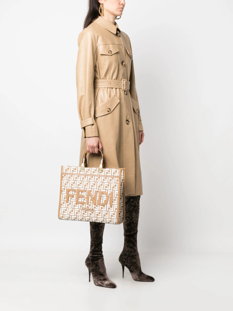 FENDI Medium Sunshine Raffia Tote Bag outlook