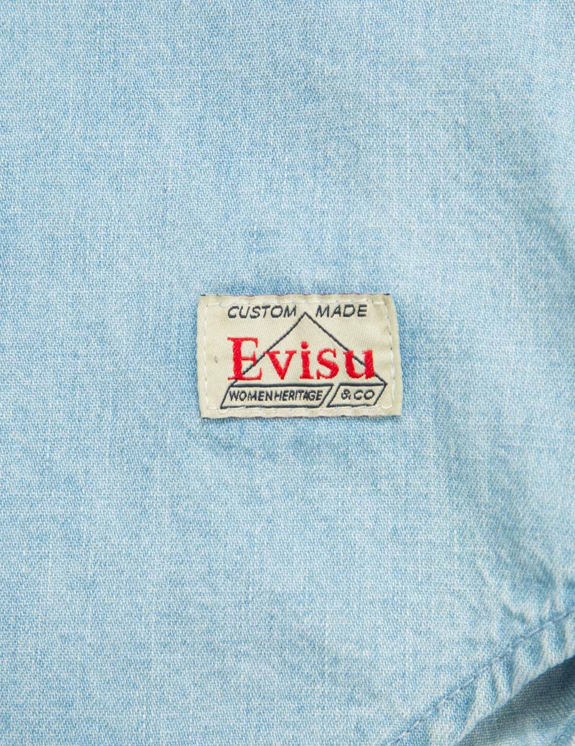 Logo Print Loose-fit Denim Blouse - 14