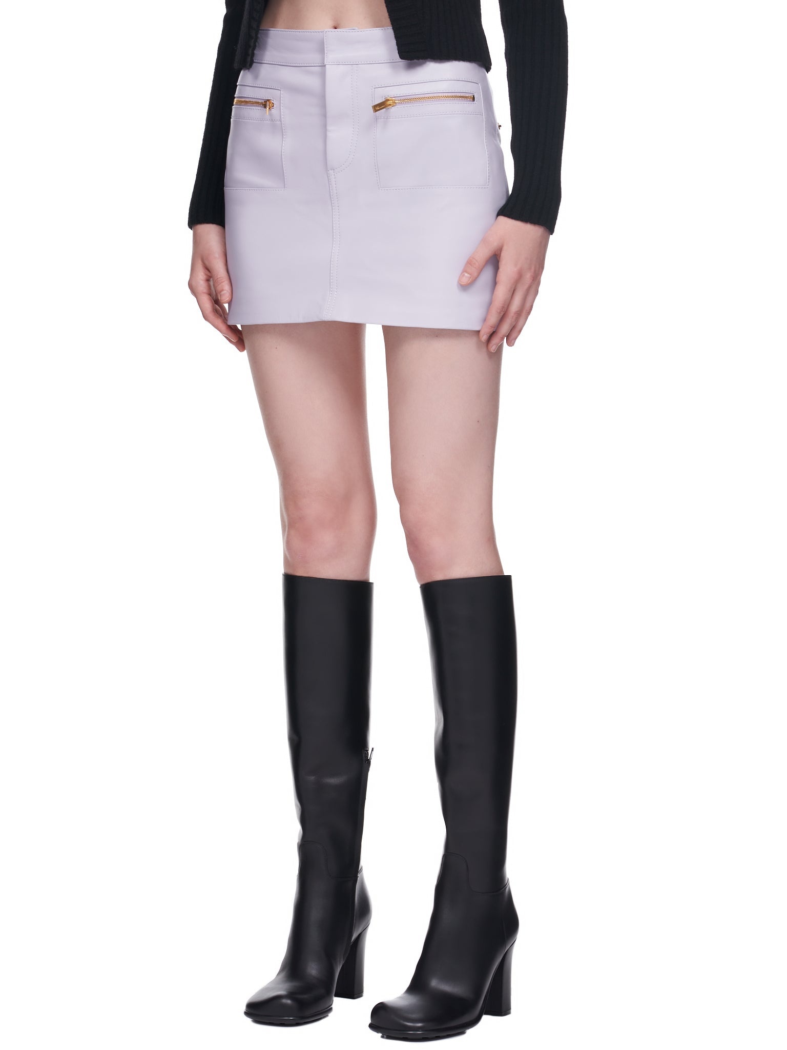 Leather Mini Skirt - 2