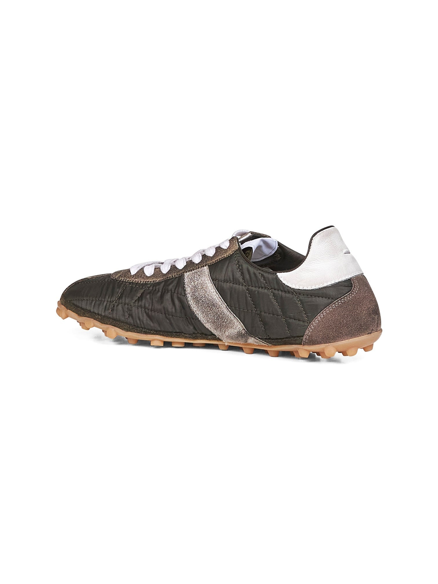 Maison Margiela Women Green Nylon And Leather Sprinters Sneakers - 3