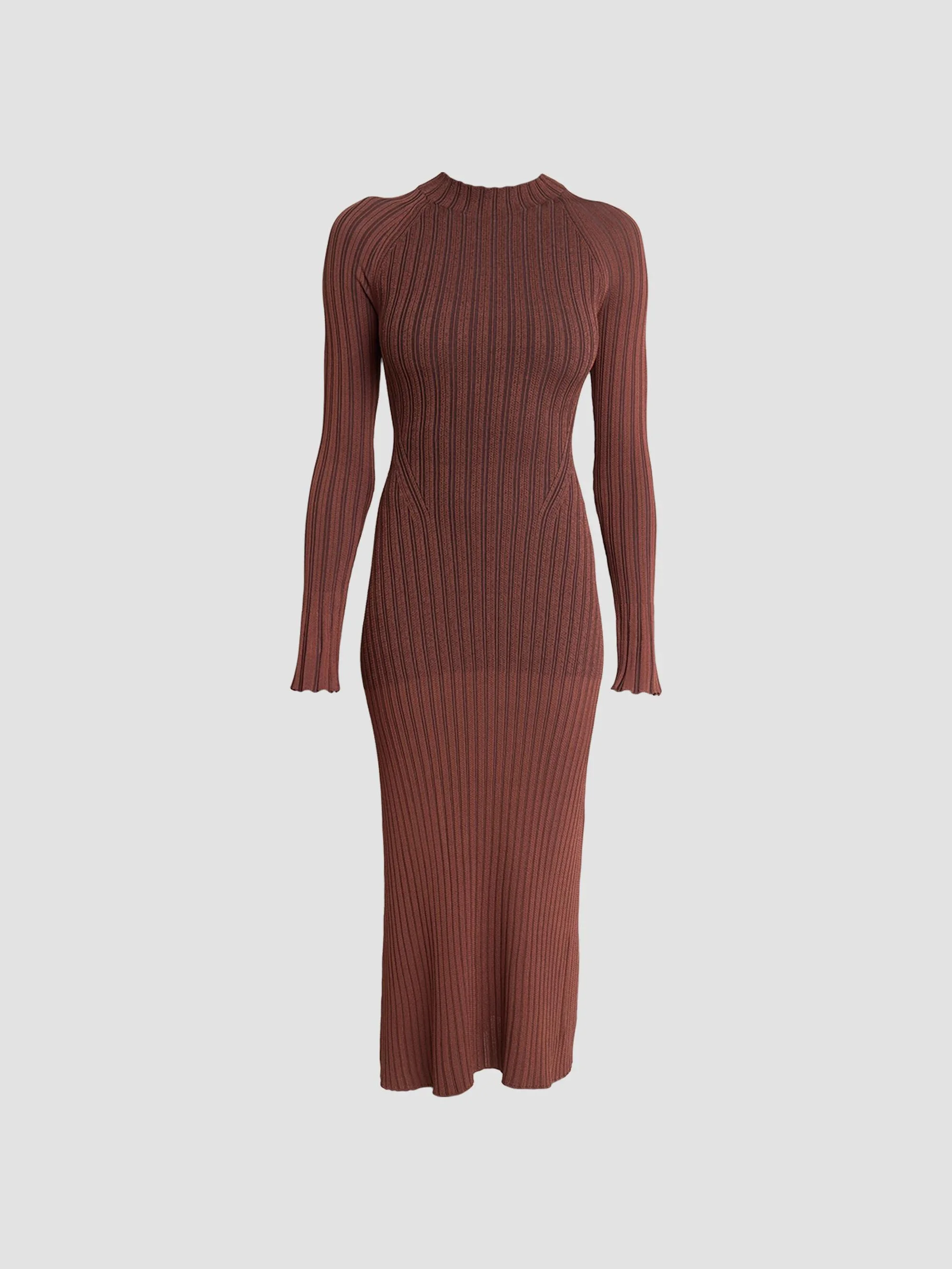 Women's Roux Ribbed Midi Dress - Copper - 1