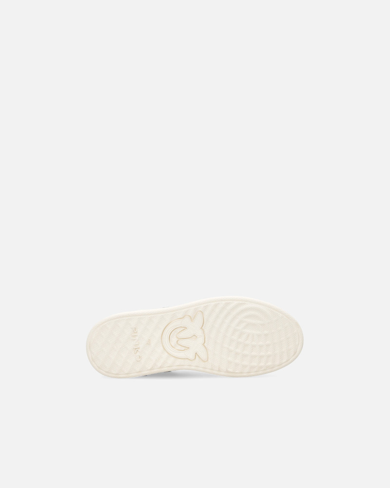 FLAT LEATHER SNEAKERS WITH EMBROIDERED LOGO 7