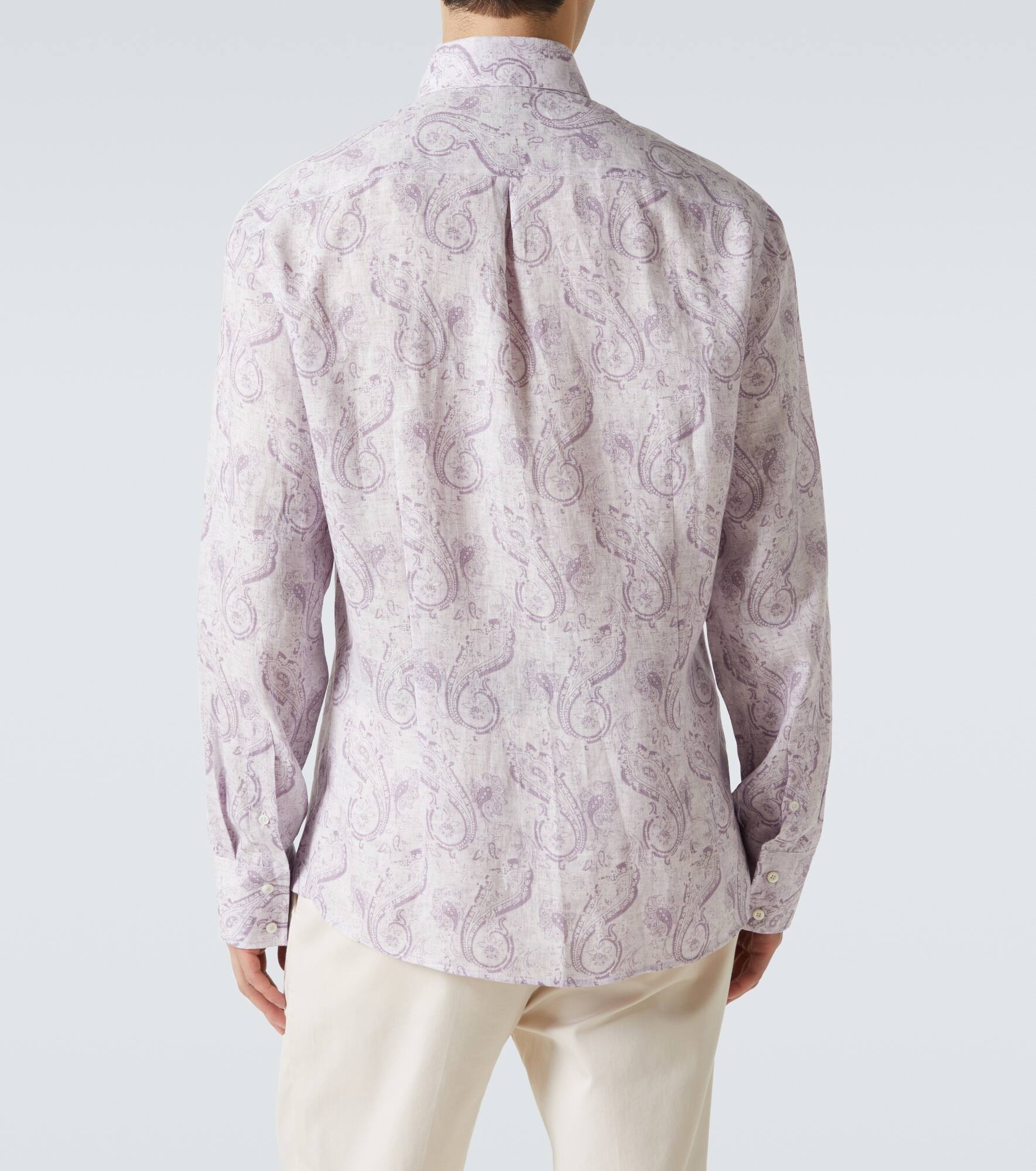 Printed linen shirt - 4