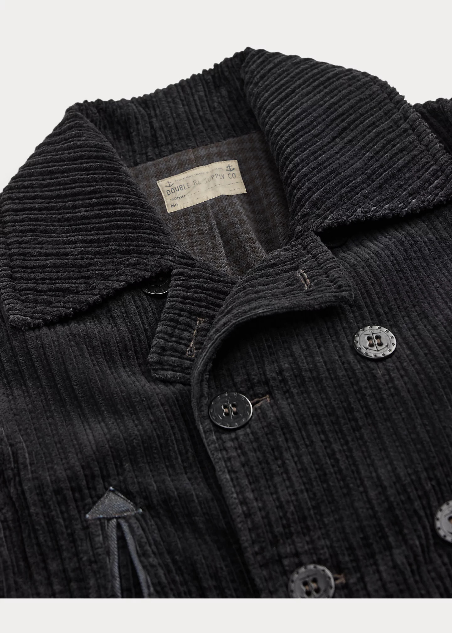 Denim-Trim Corudory Peacoat - 3