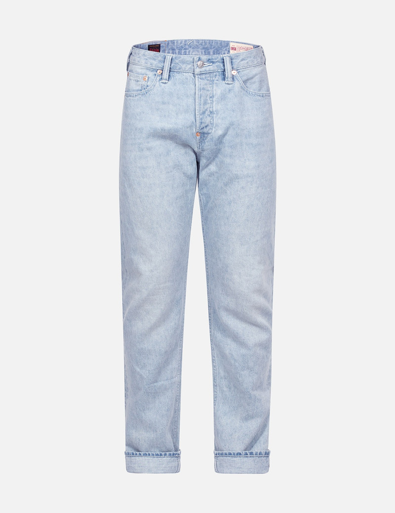 PATCHWORK EFFECT AND SASHIKO CARROT FIT DENIM JEANS #2017 1