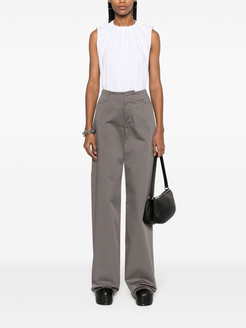 MM6 Maison Margiela gathered-detail cotton tank top outlook