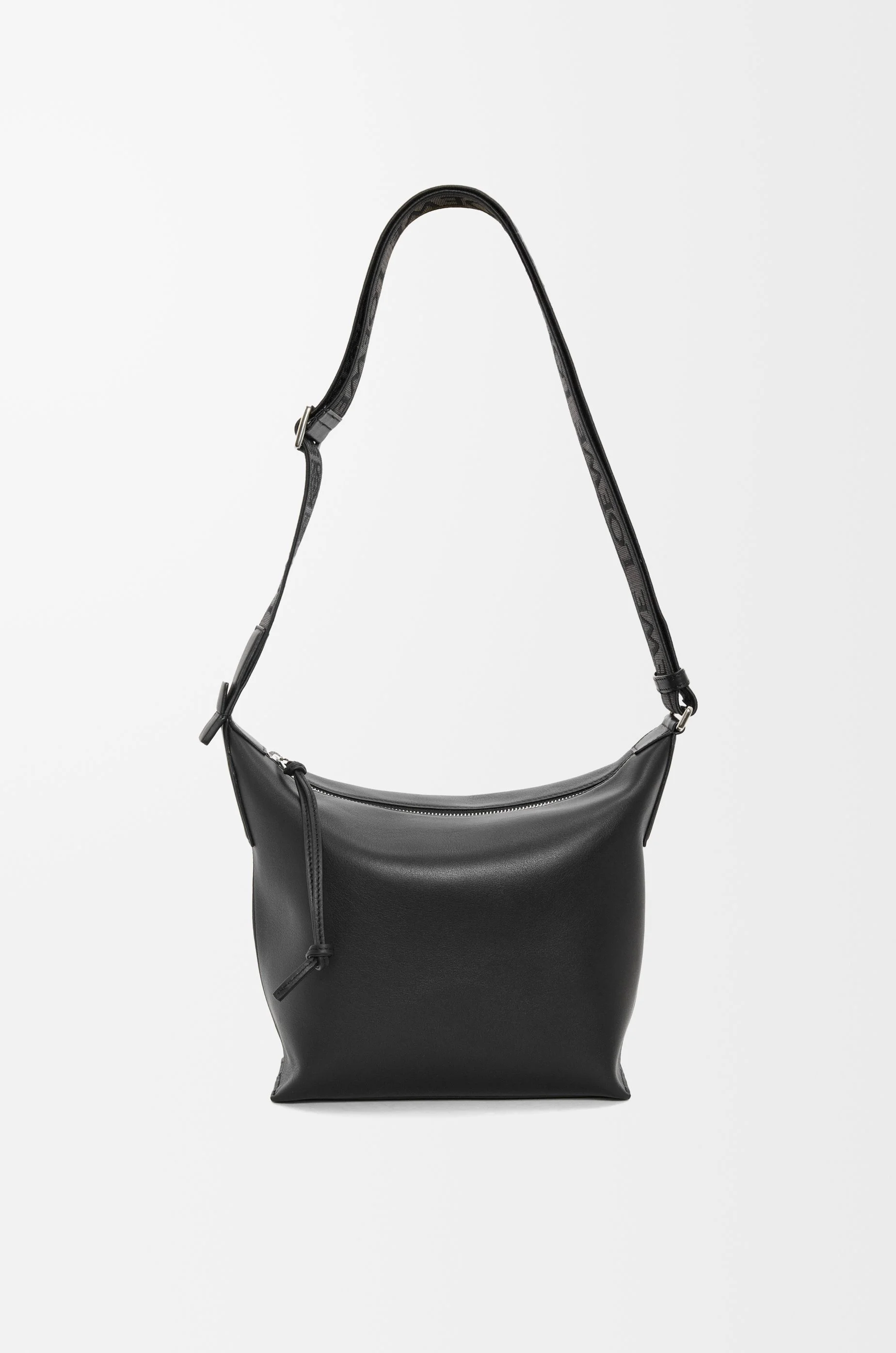 Small Cubi Crossbody bag in supple smooth calfskin and jacquard - 1