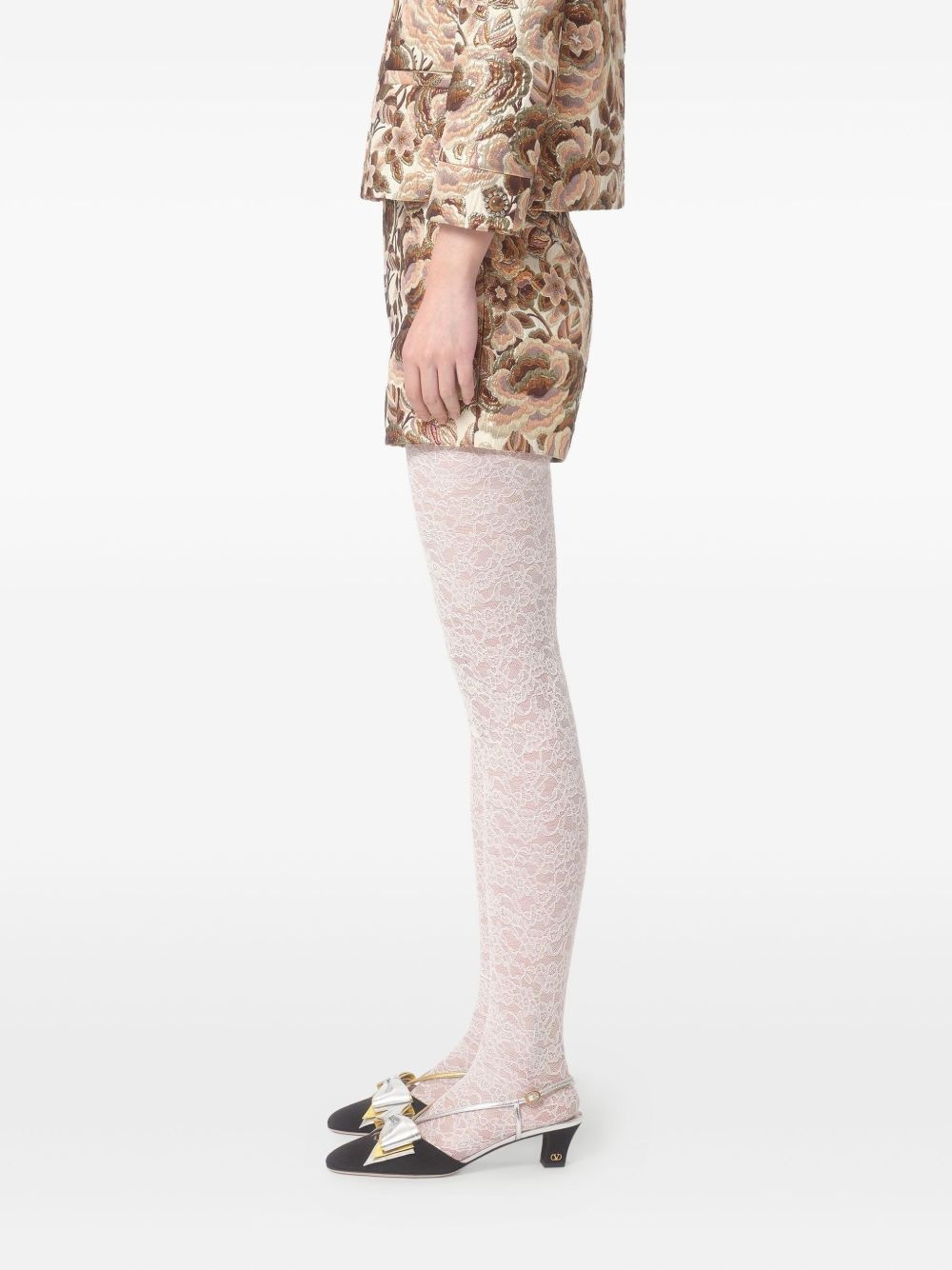floral-jacquard shorts - 5