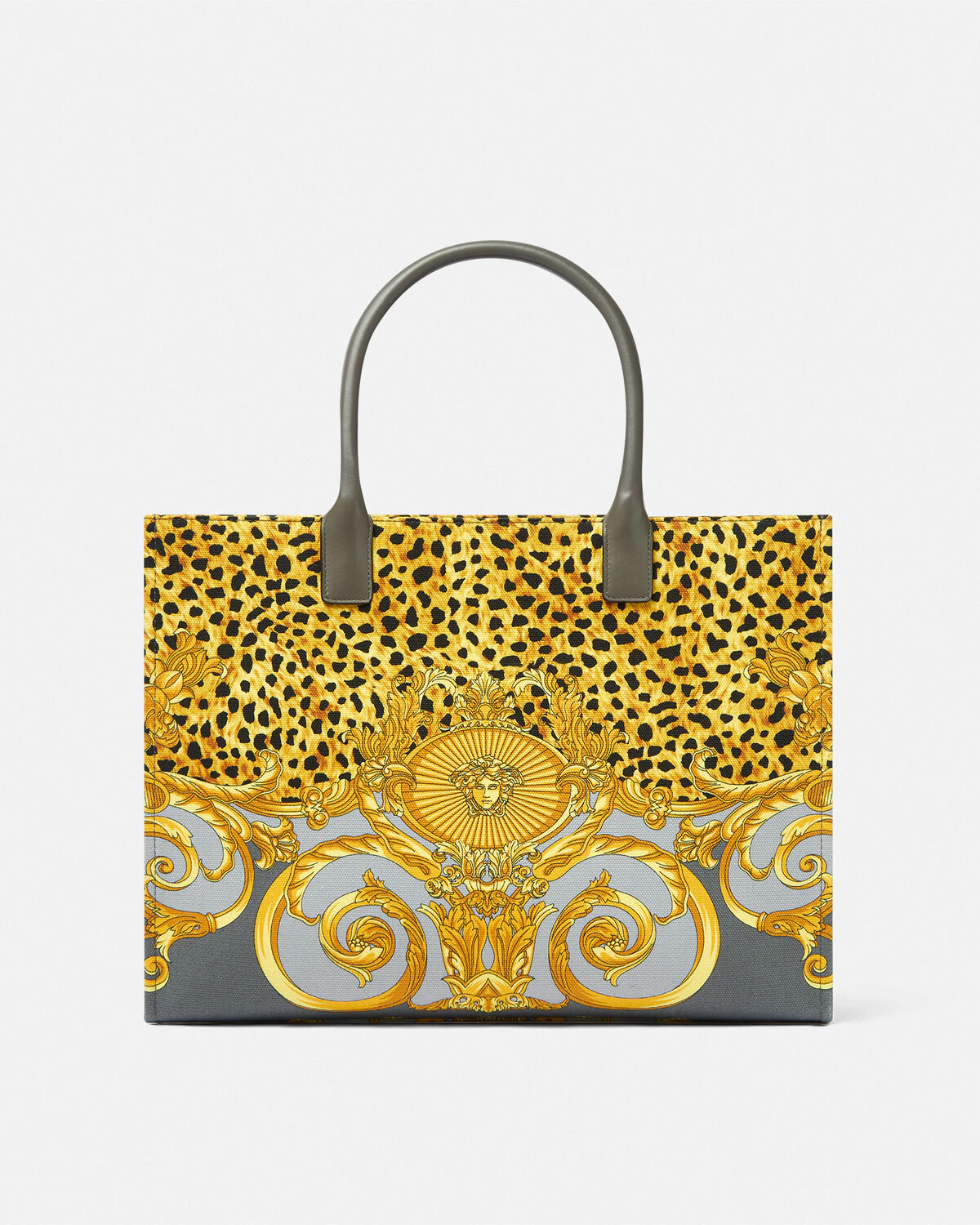 Cheetah Foulard La Medusa Large Tote Bag - 6