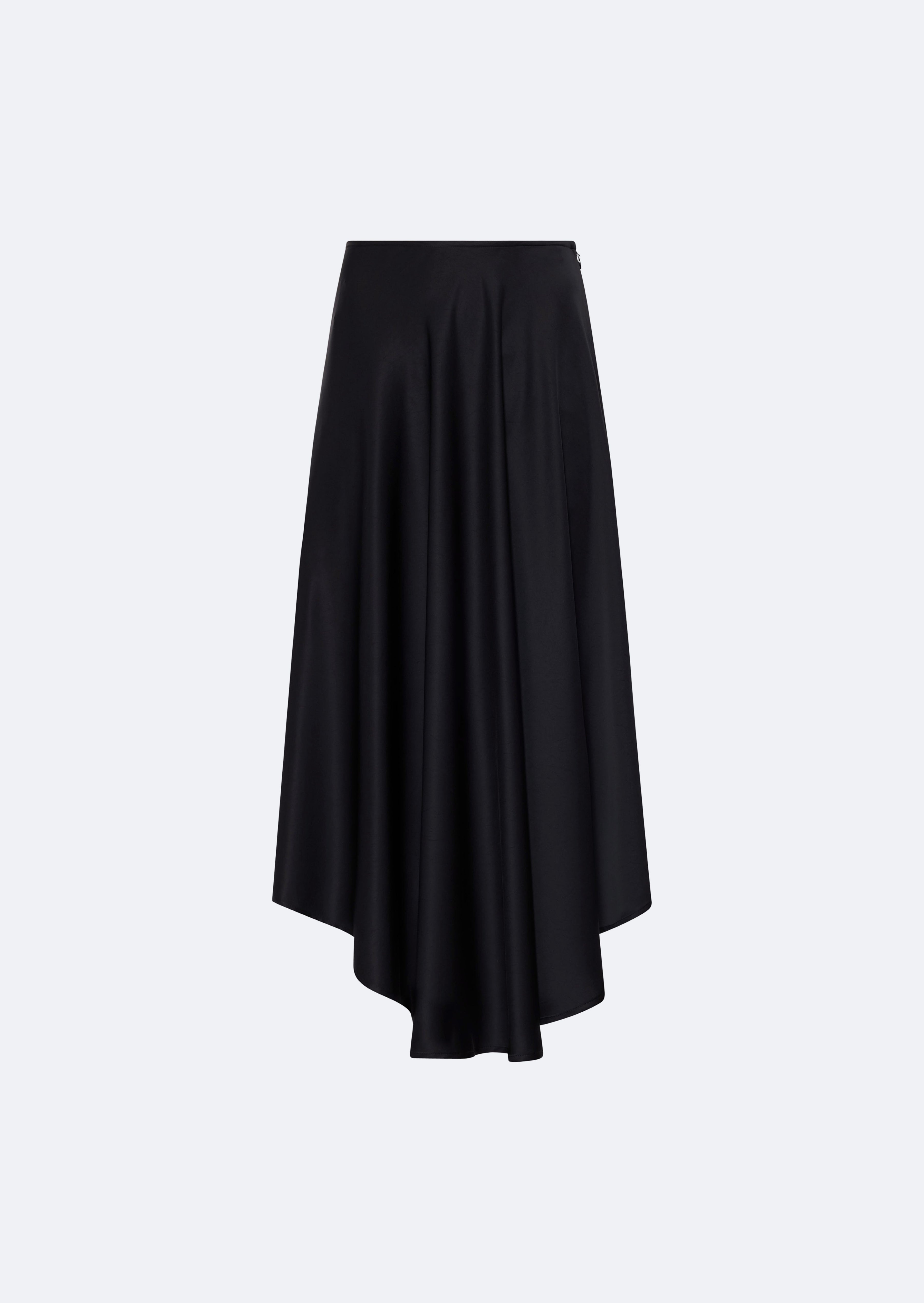 Satin Handkerchief Skirt - 1