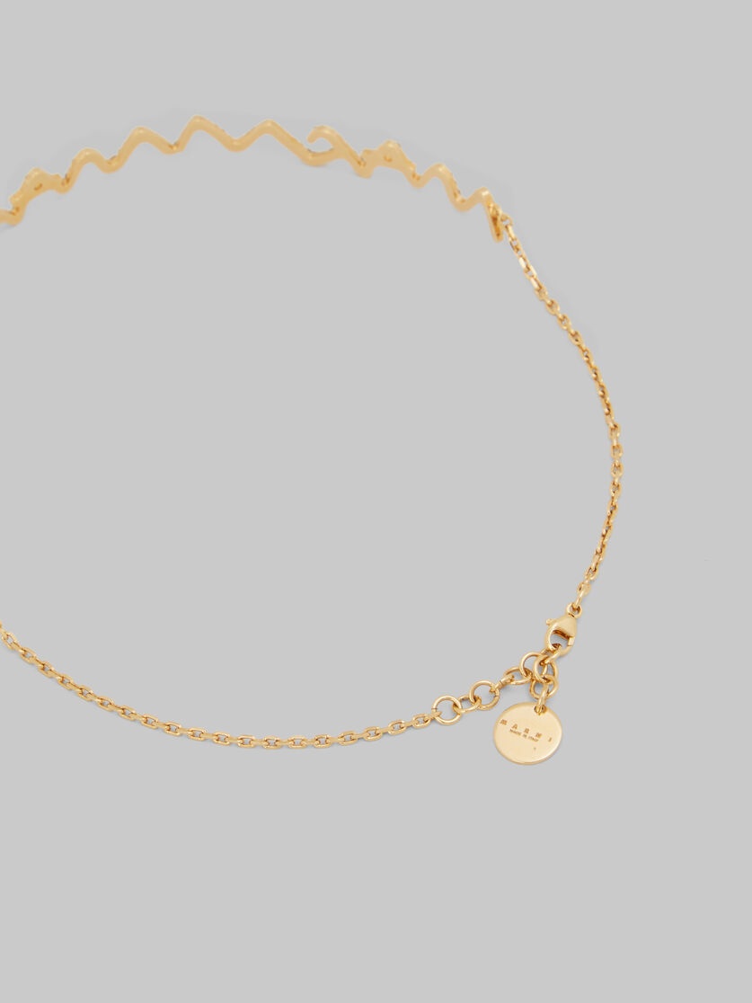 ネックレス・ペンダント Marni \"Marni Symbol\" choker necklace Rhinestone pavé Marni Symbol choker necklace | Marni