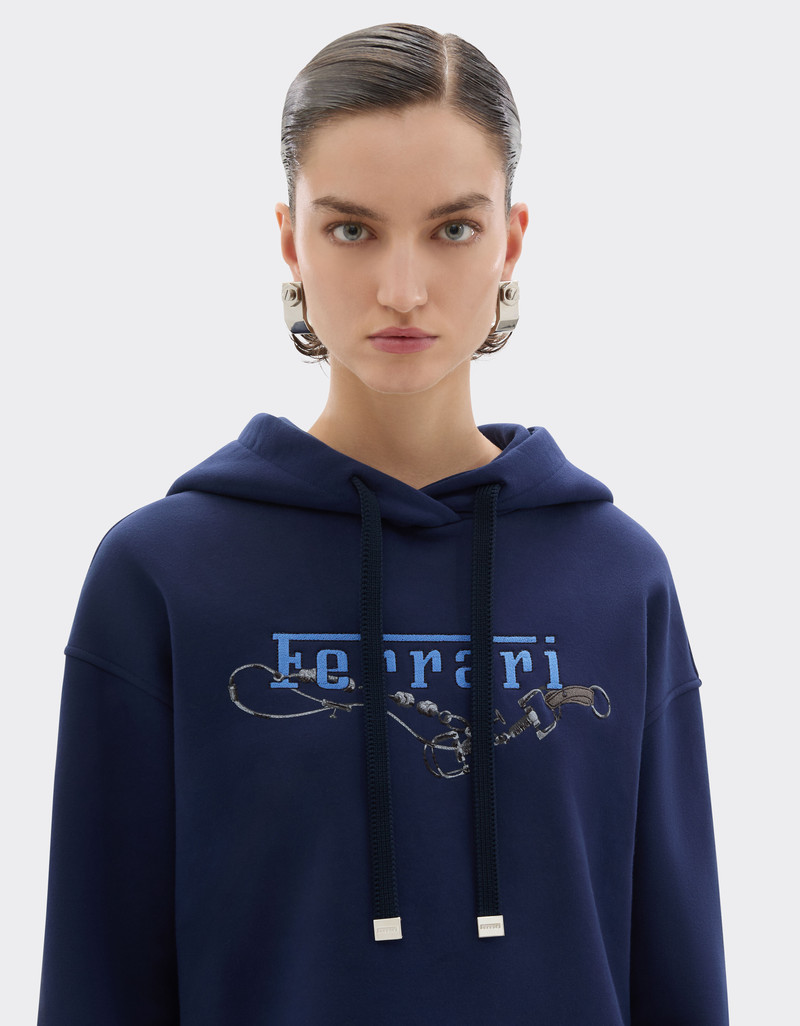Hooded sweatshirt with Ferrari embroidery 5