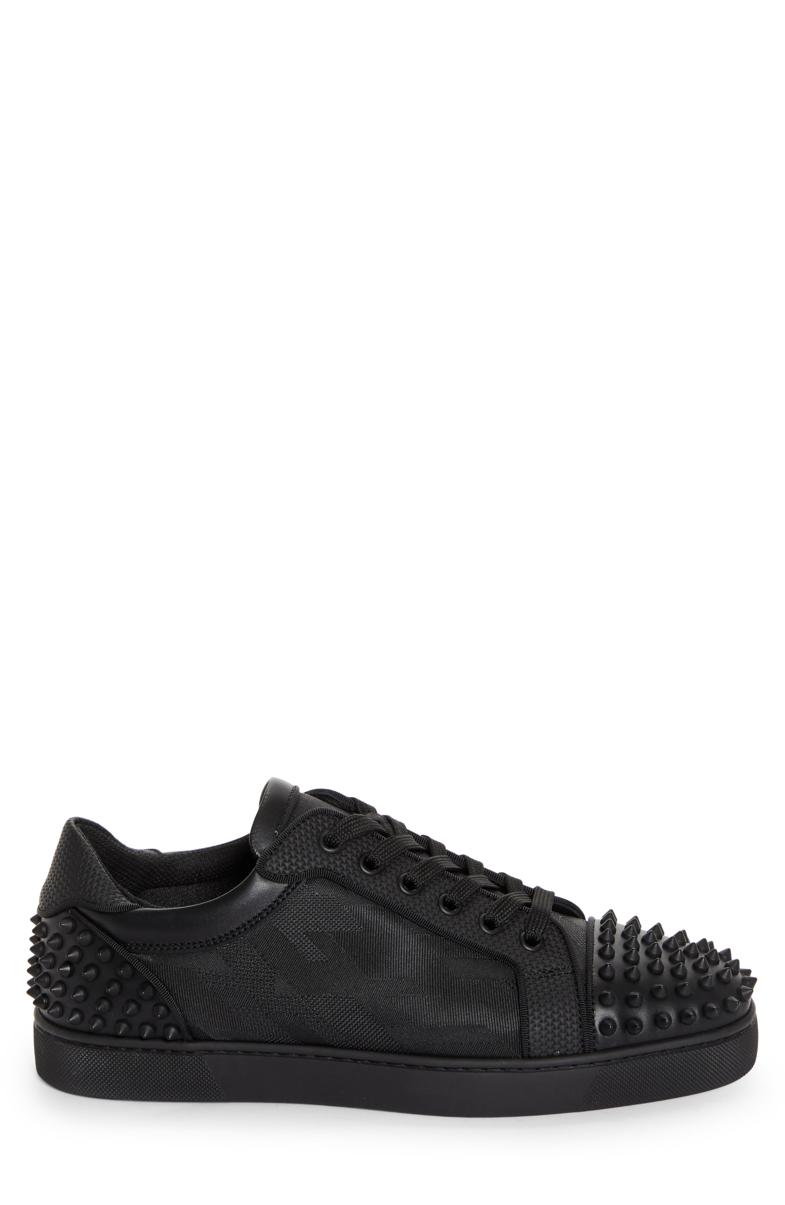 Christian Louboutin Seavaste 2 Orlato Flat Sneaker in Black/Black Matte at Nordstrom - 3