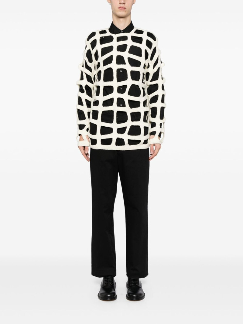 Comme des Garçons Homme Plus cut-out detailing sweatshirt outlook