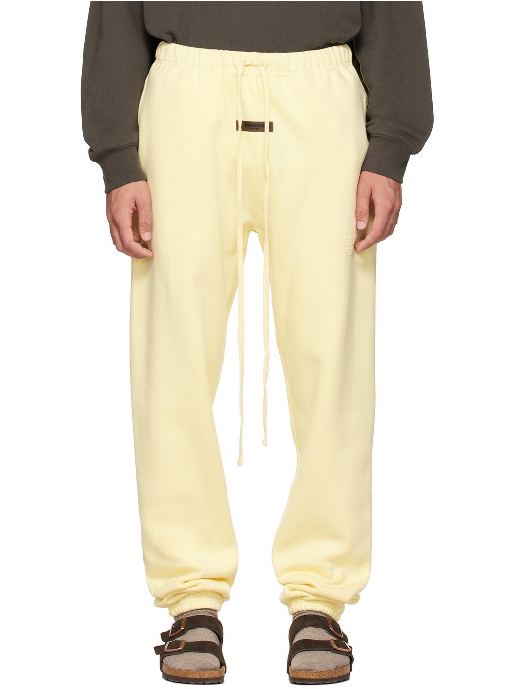 Yellow Drawstring Lounge Pants - 1