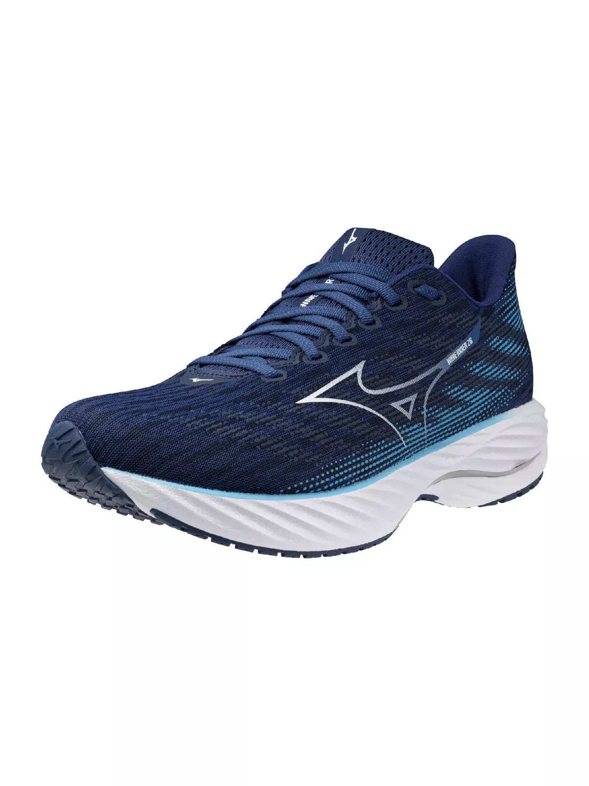 Wave Rider 28 "Estate Blue/White" Men's Running Shoe - 3
