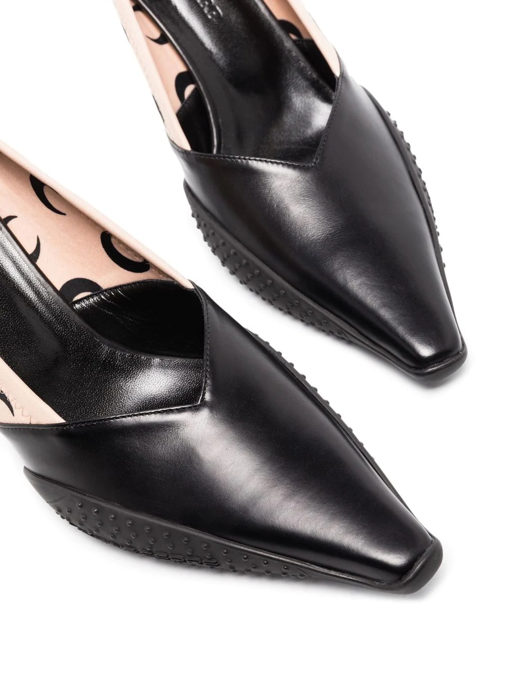 80mm crescent moon-print pumps - 3