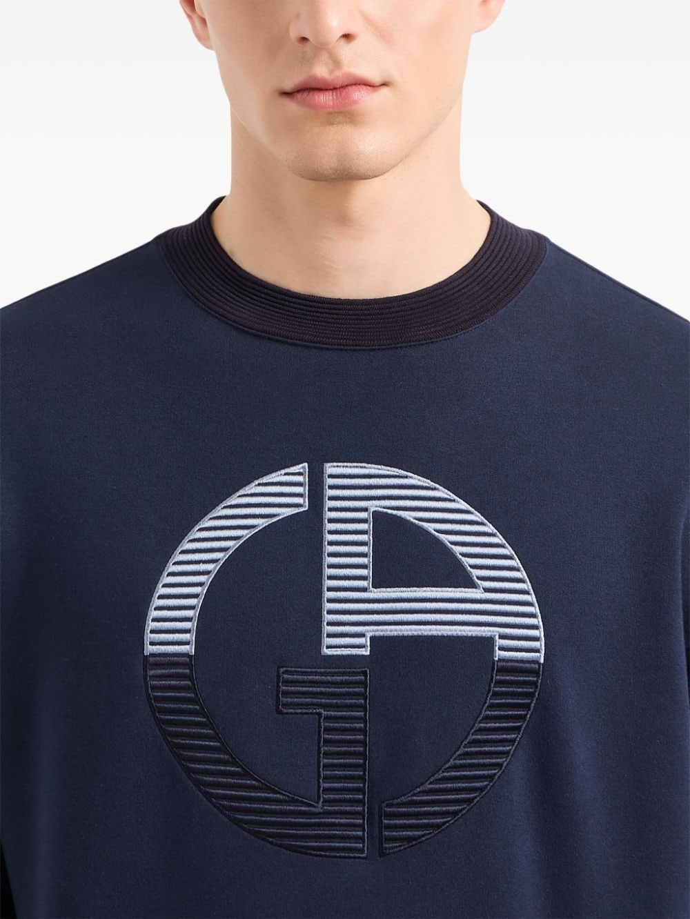 logo-embroidered sweatshirt - 4