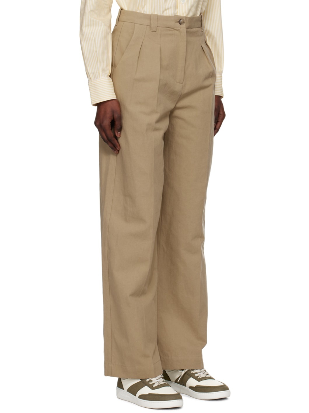 Beige Tressie Trousers - 2
