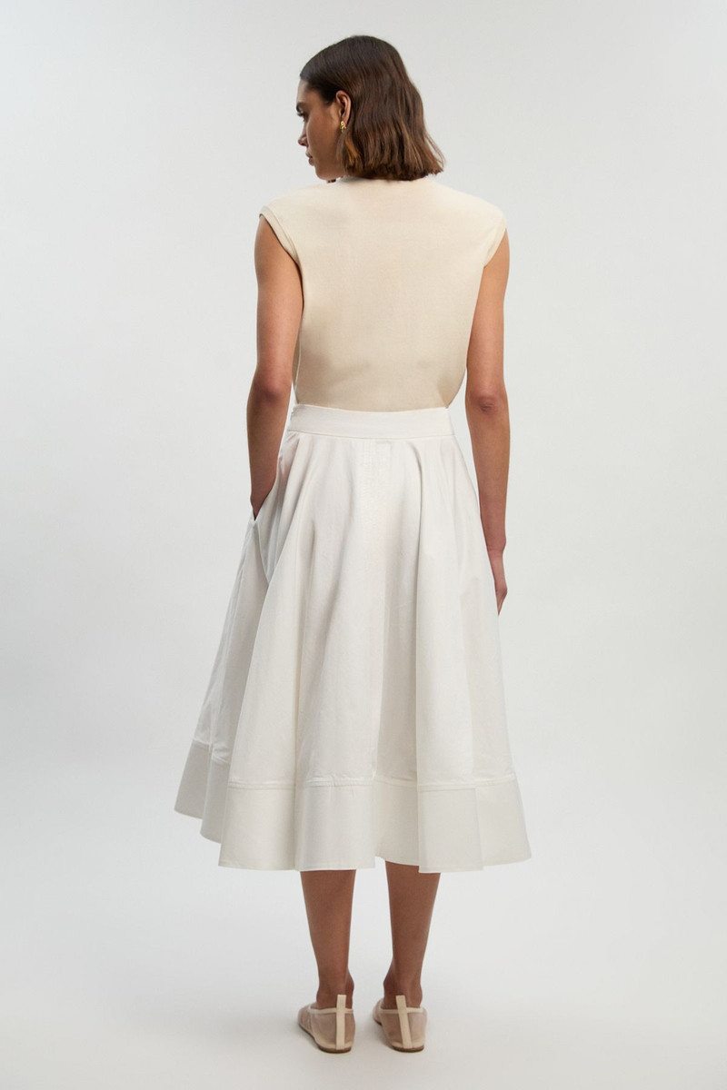 Cotton Tailored Full Skirt 4