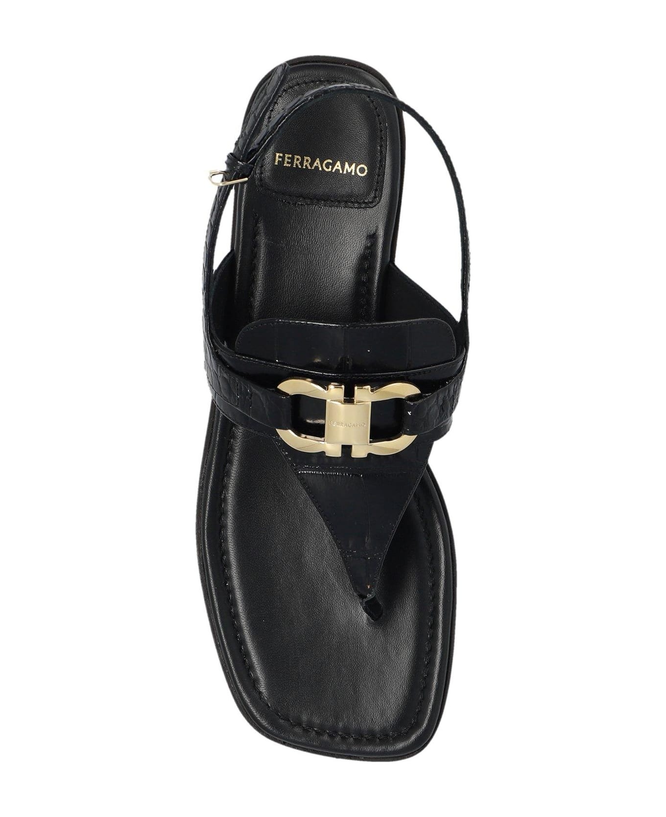 Gancini Slingback Sandals - 4