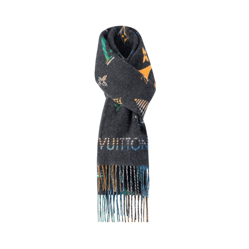 Louis Vuitton LV Galaxy Tartan Scarf outlook
