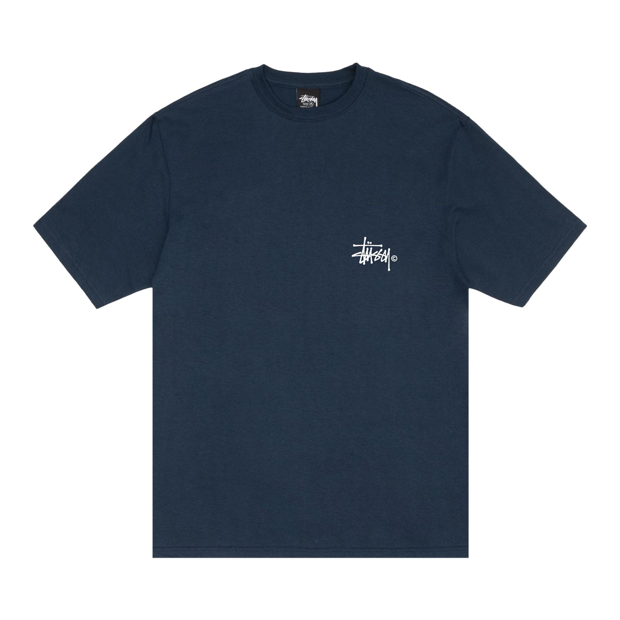 Stussy Grassfed Tee 'Navy' - 1