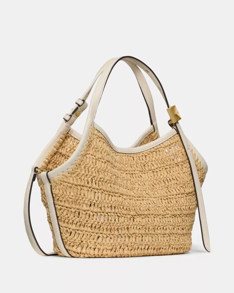 Deco Straw Small Tulip Tote Bag 3