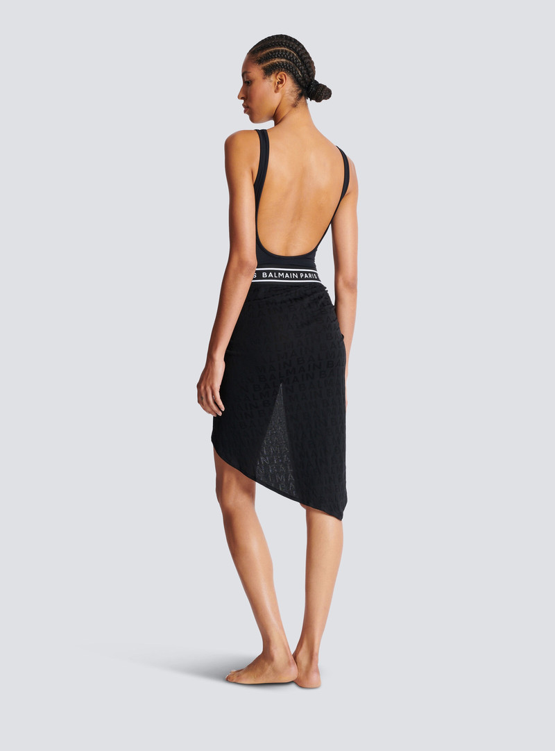 Logo belted sarong 4