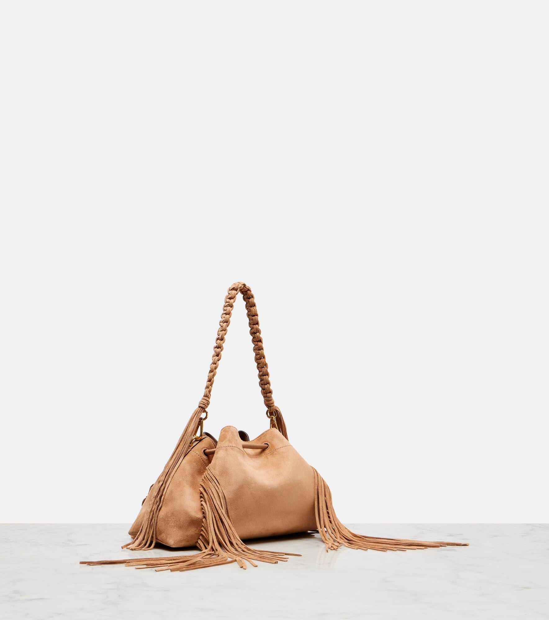 Bon Bon Medium fringed suede shoulder bag - 4