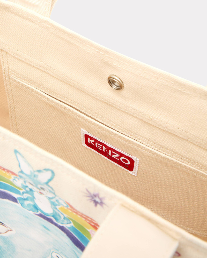 'KENZO Cartoon' large tote bag in canvas 4