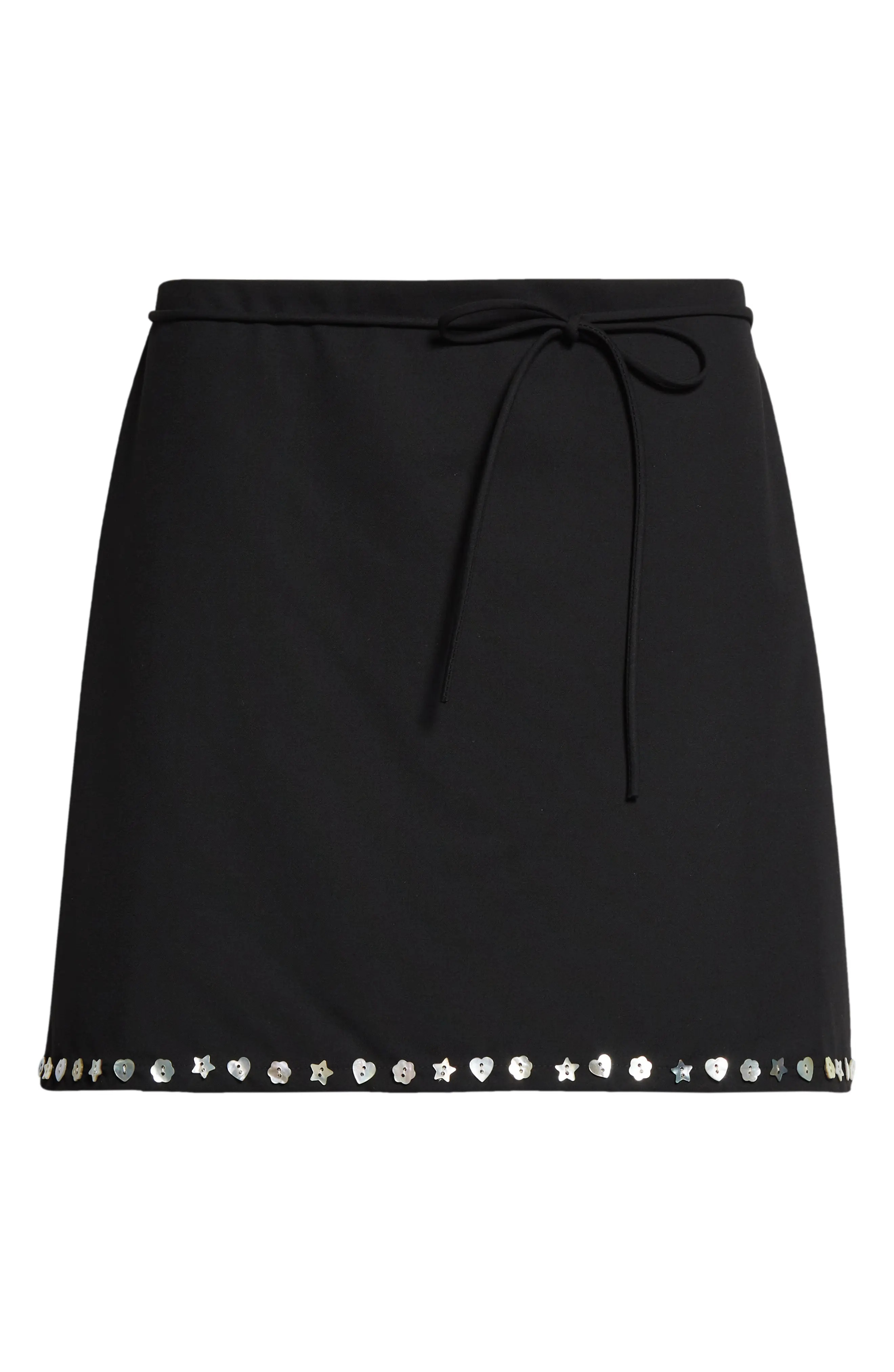 Lala Button Trim Miniskirt - 7