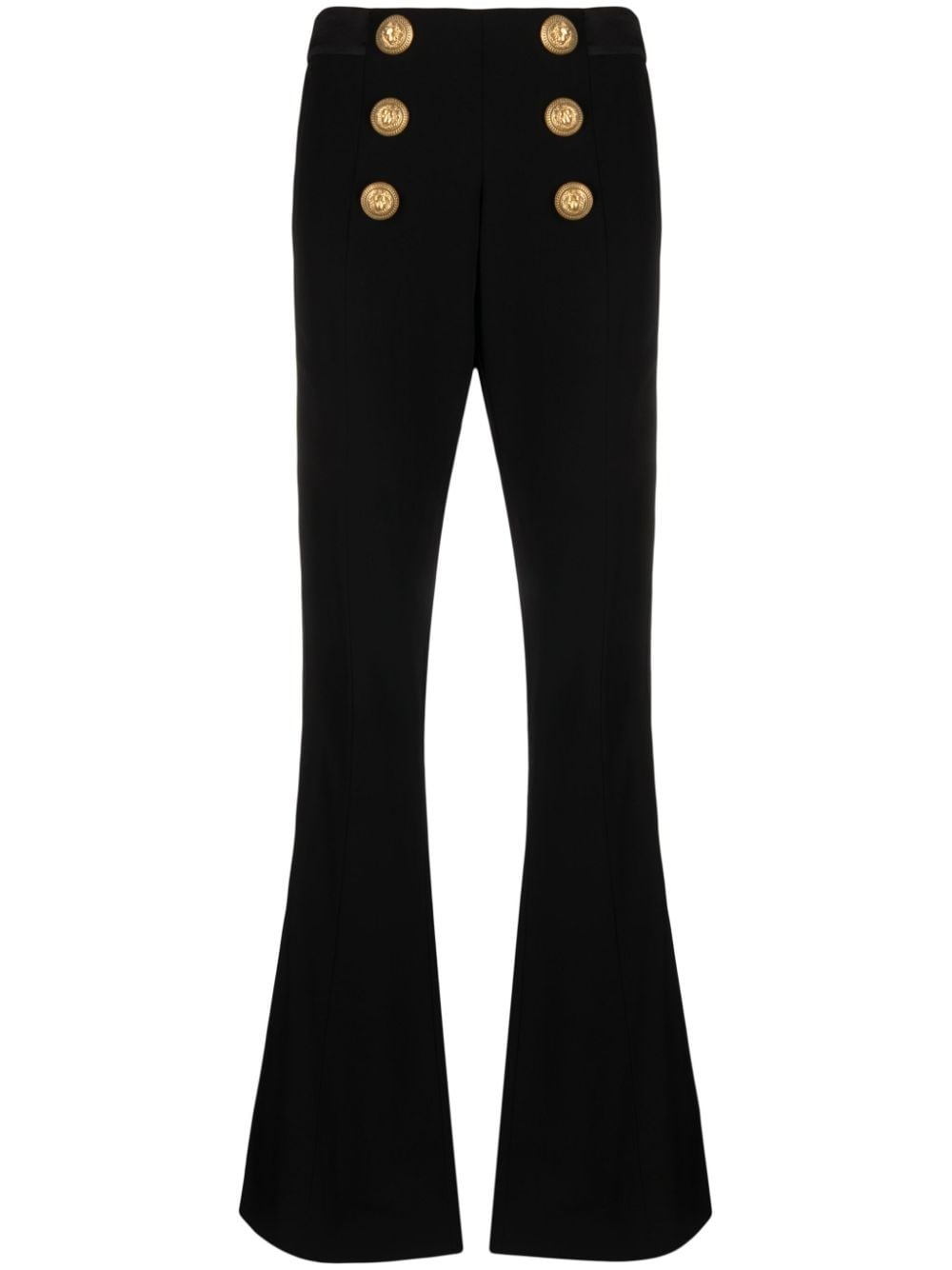 double-button flared trousers - 2