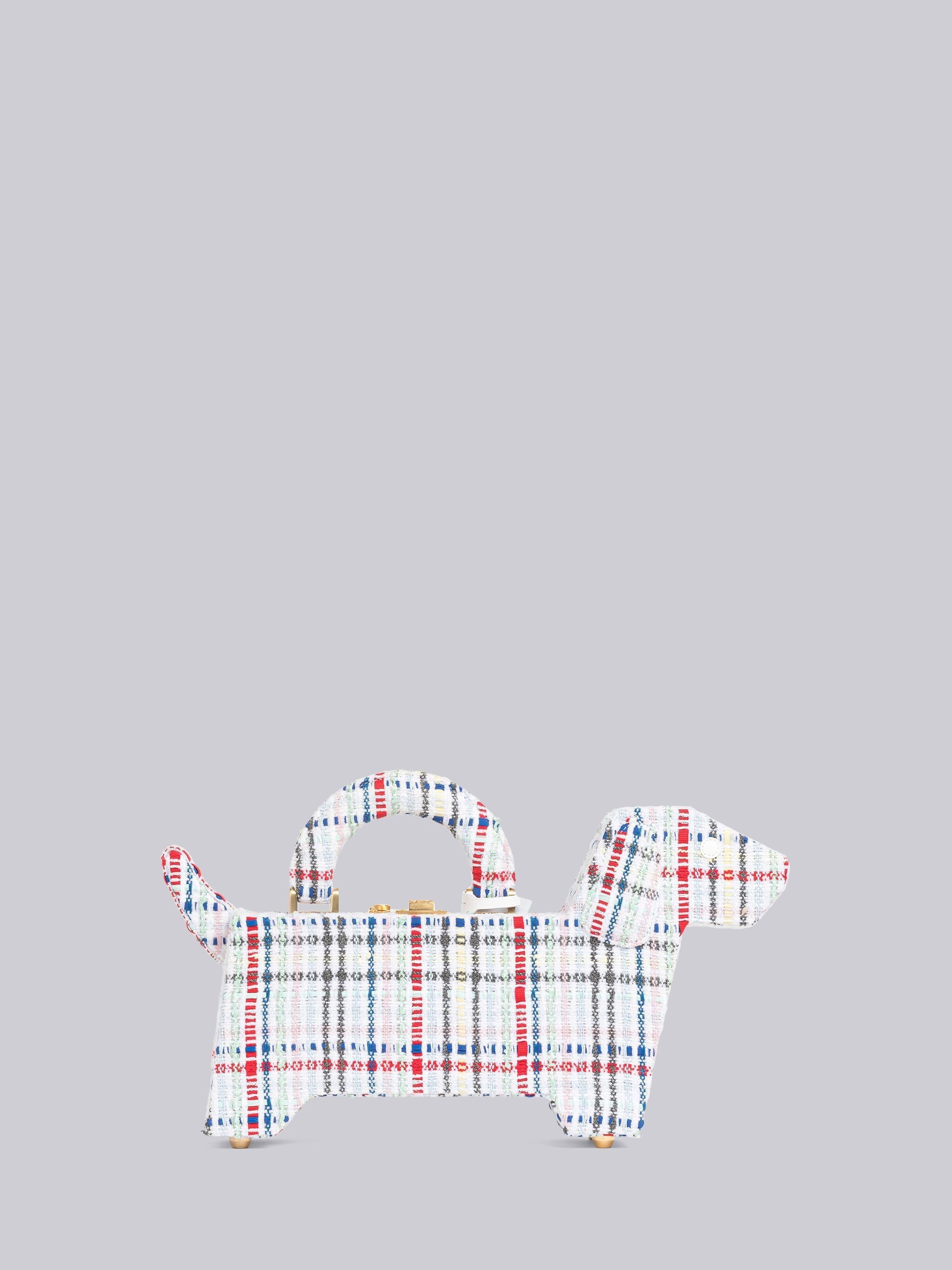 Micro Gingham Chenille Tweed Mini Hector Attache Case - 4
