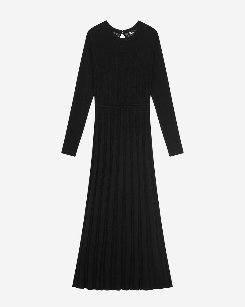 MESH MAXI DRESS WITH BLACK LACE 1