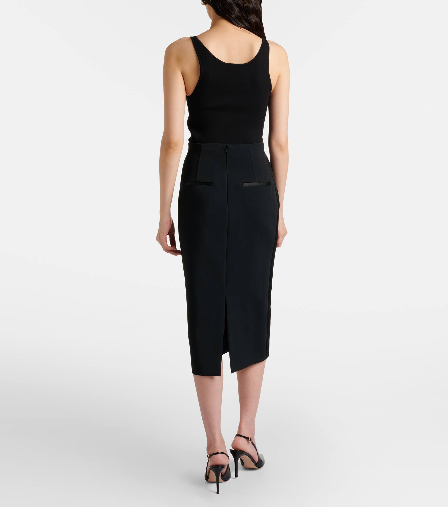 Pece crêpe pencil skirt - 3