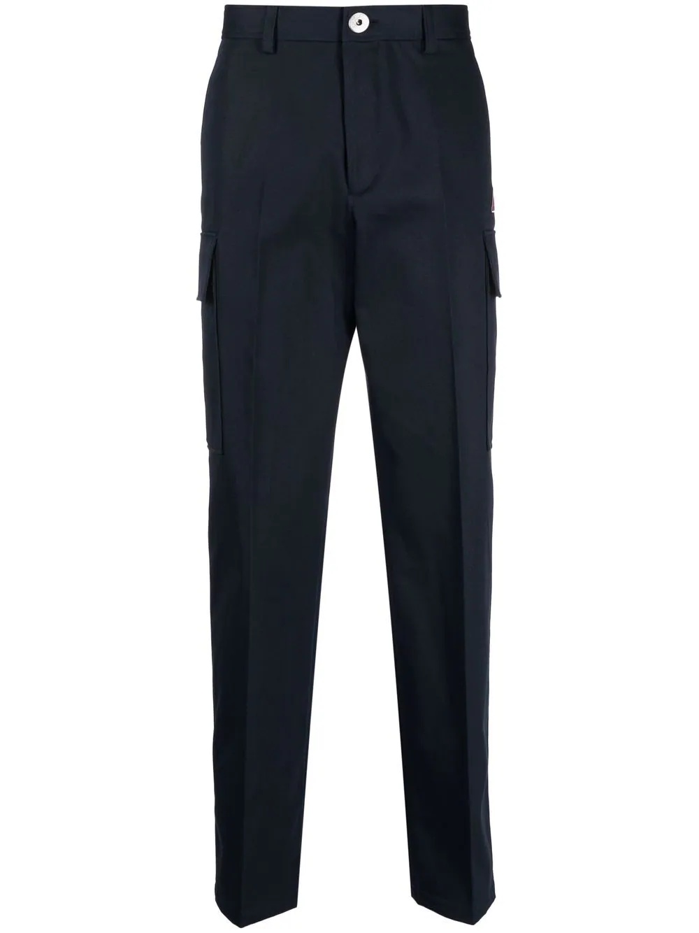 pocket-detail straight-leg trousers - 1