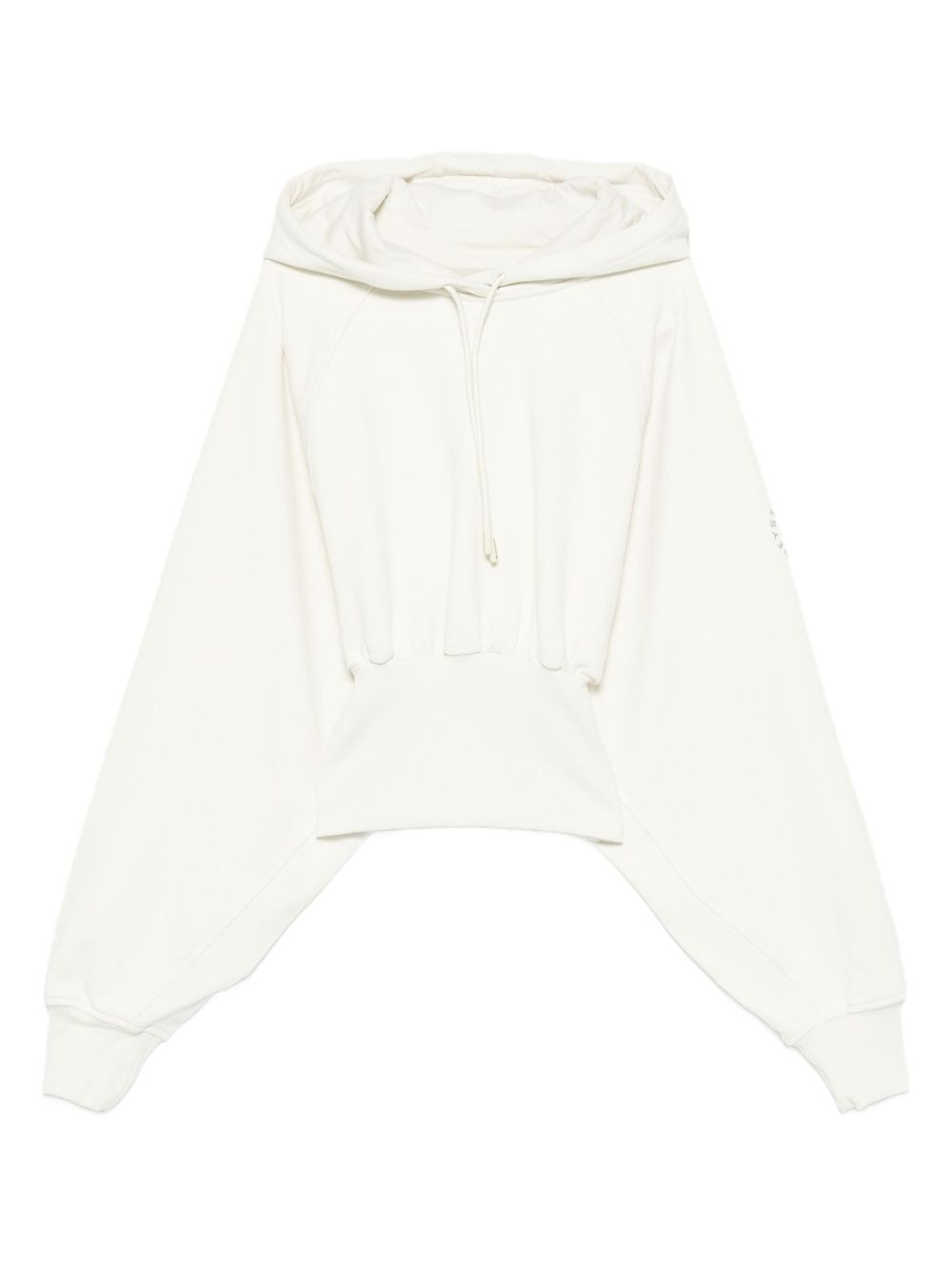 hooded cropped top - 1