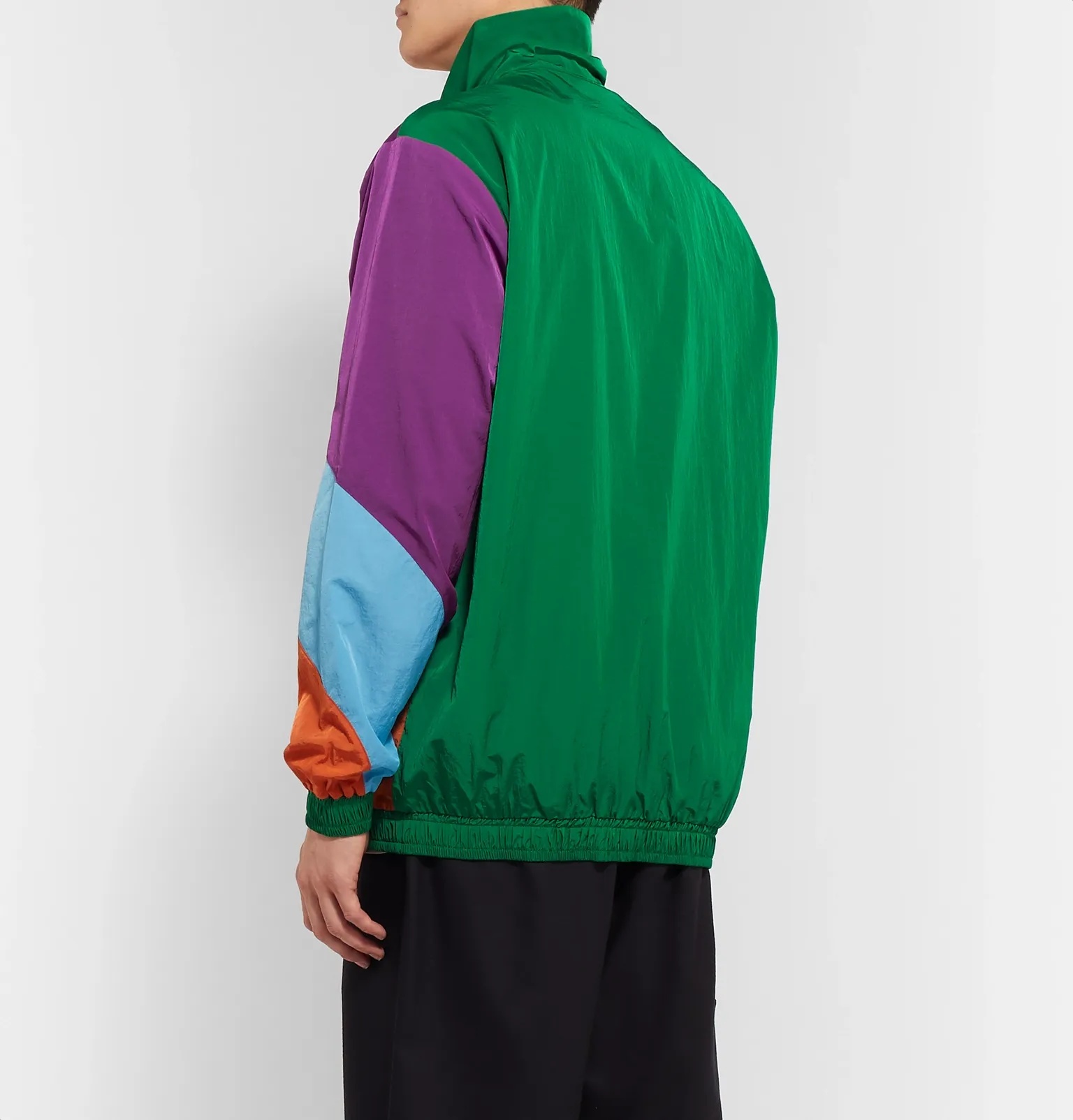 Logo-Appliquéd Colour-Block Nylon Track Jacket - 5