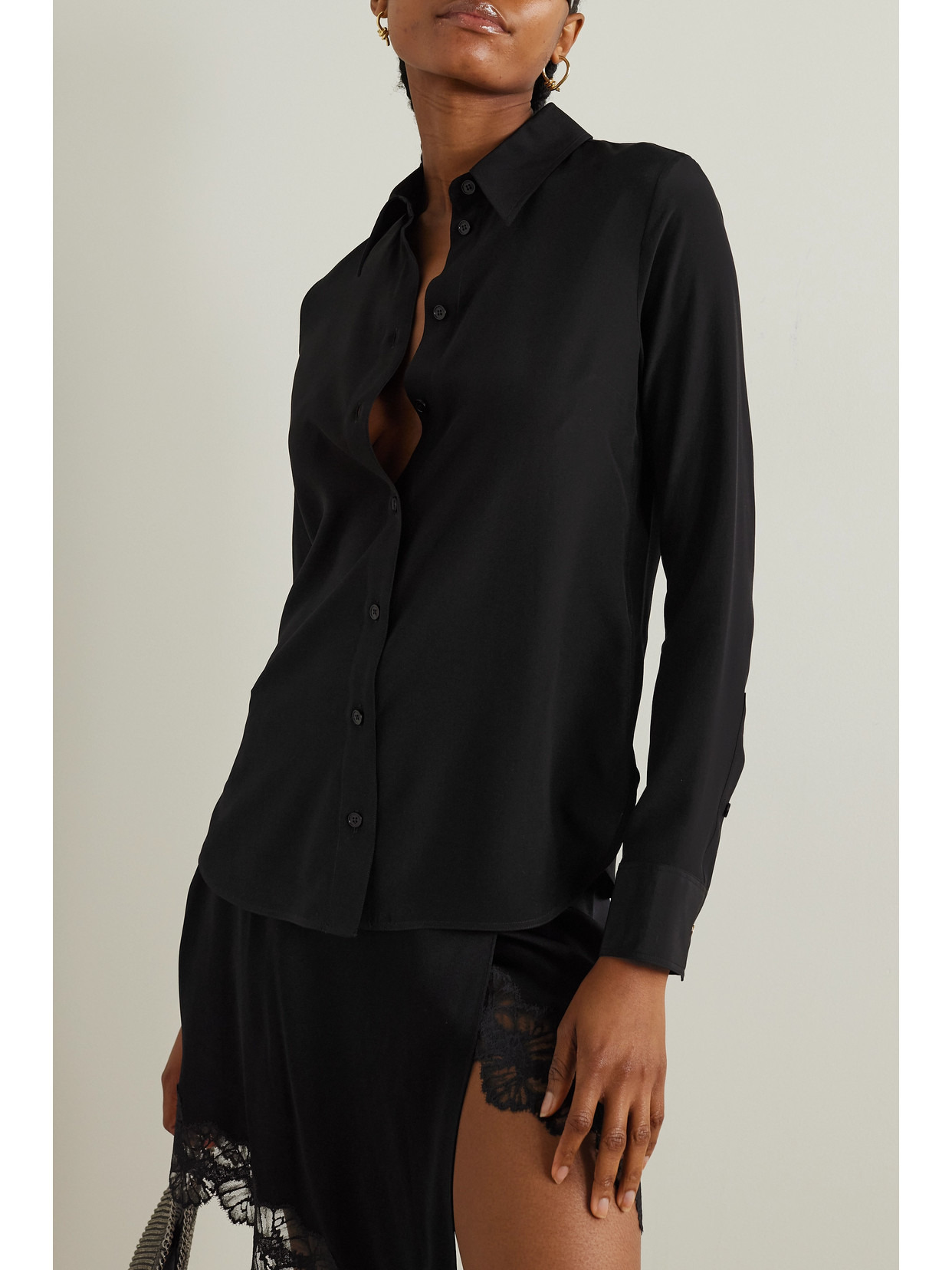 Silk Crepe De Chine Shirt - 4