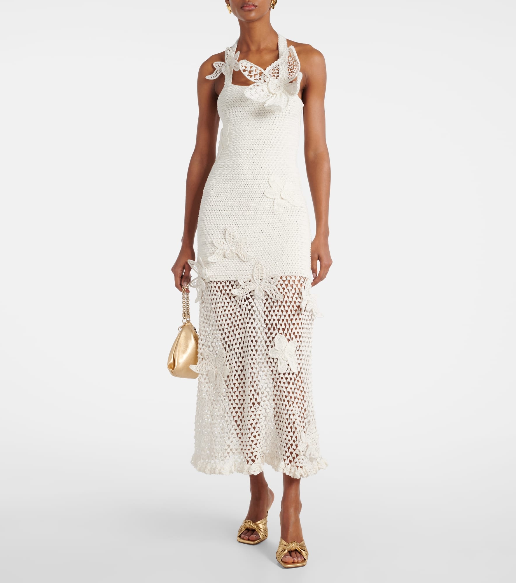 Crochet cotton maxi dress - 2