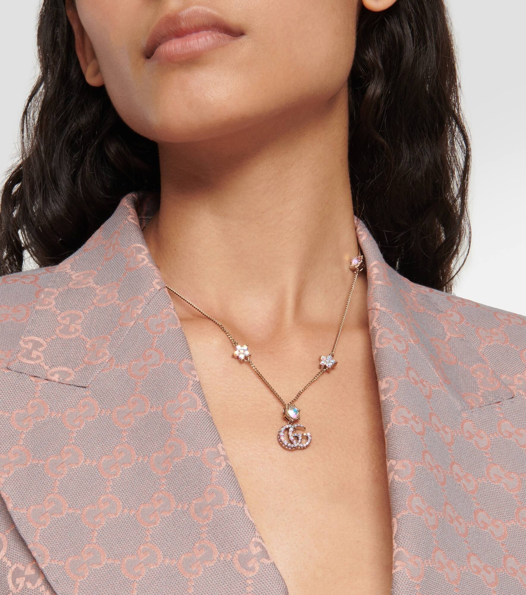 Double G embellished necklace - 3