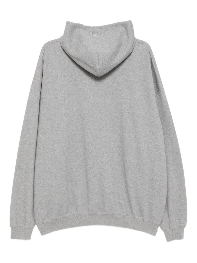 VETEMENTS logo-embroidered hoodie outlook