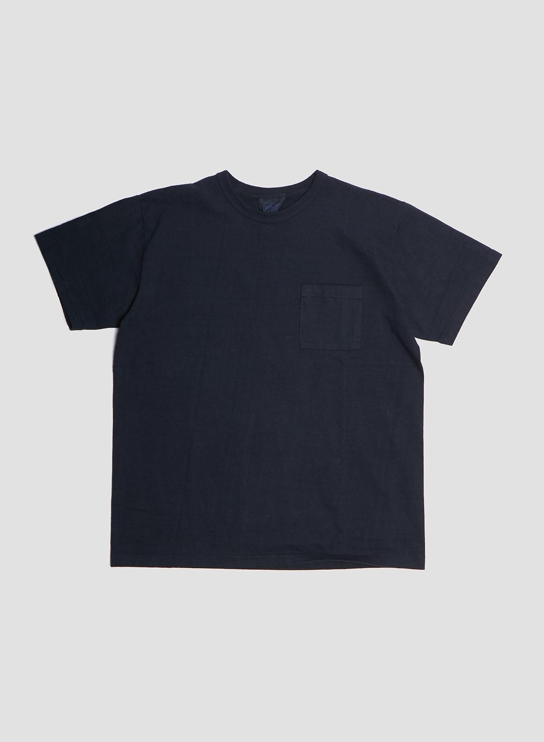 Allevol Heavy Duty Crew Neck Pocket T-Shirt in Black - 1