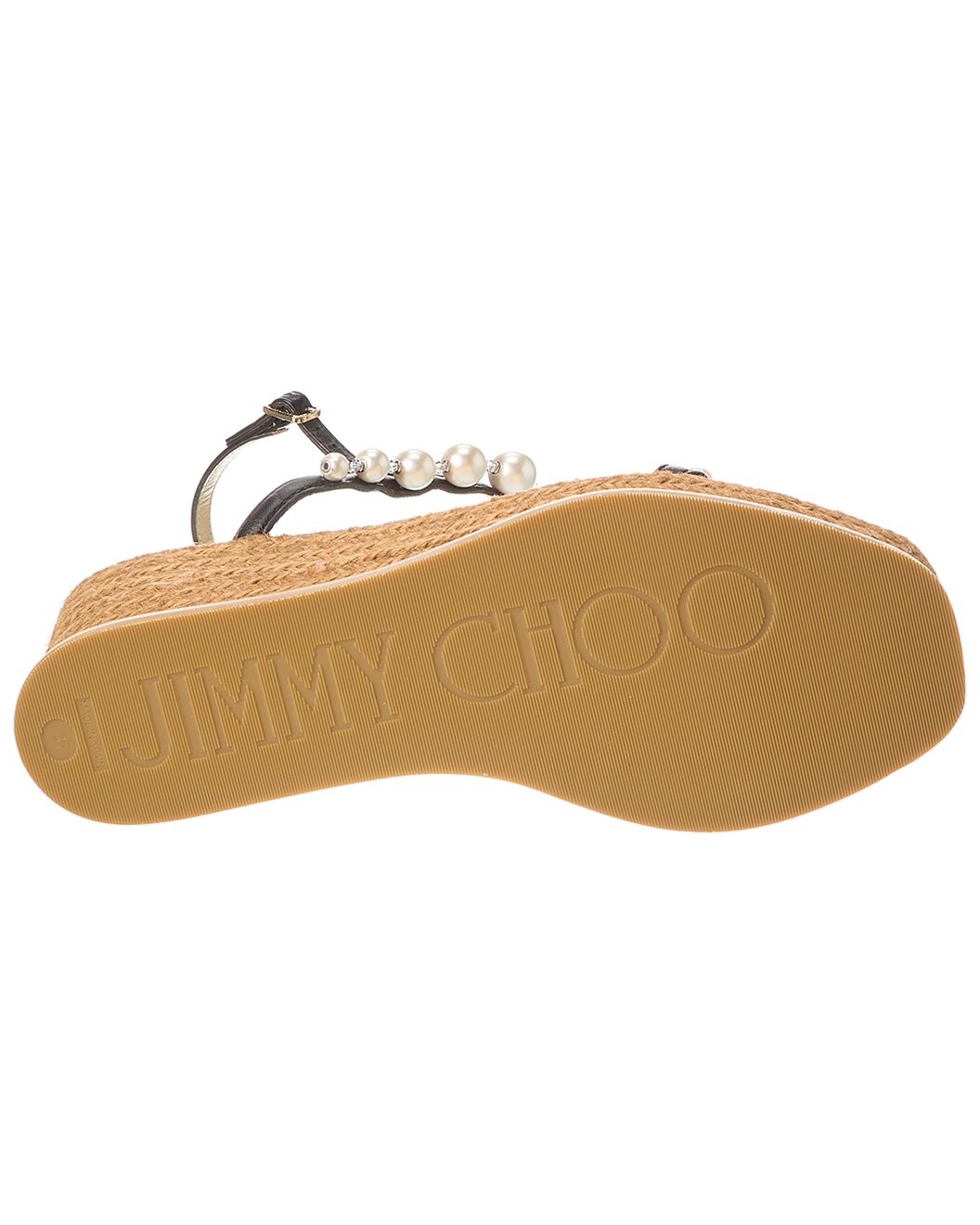 Jimmy Choo Amatuus 60 Leather Wedge Sandal - 4