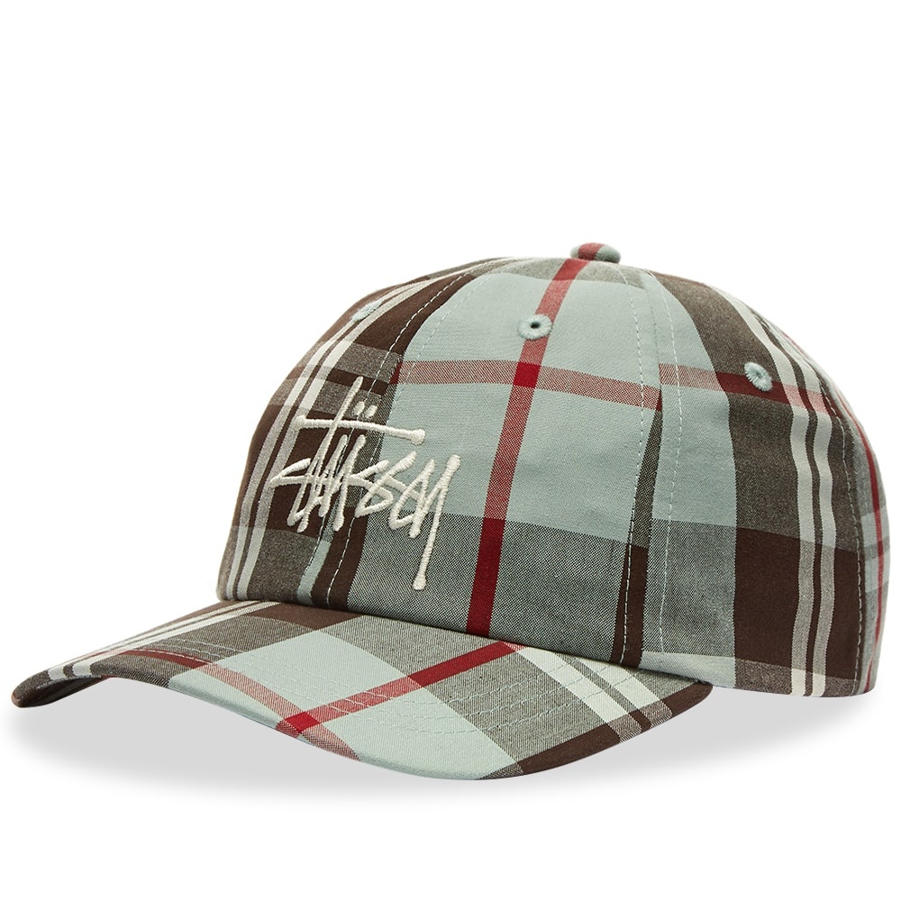 Stussy Big Logo Madras Plaid Low Pro - 1