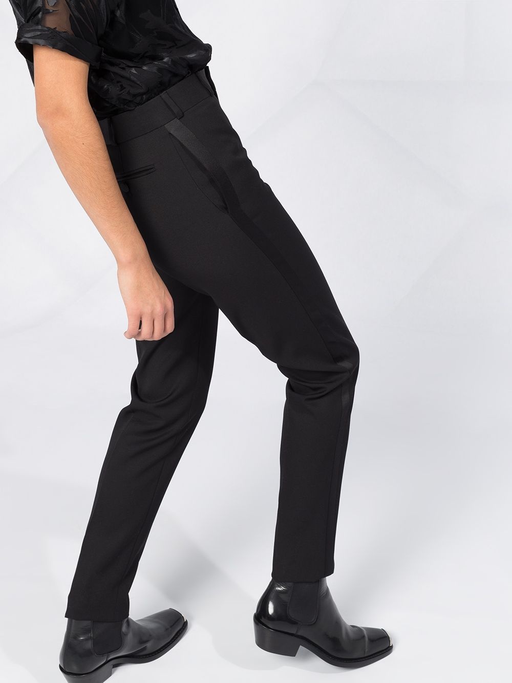 high-rise tailored trousers - 5