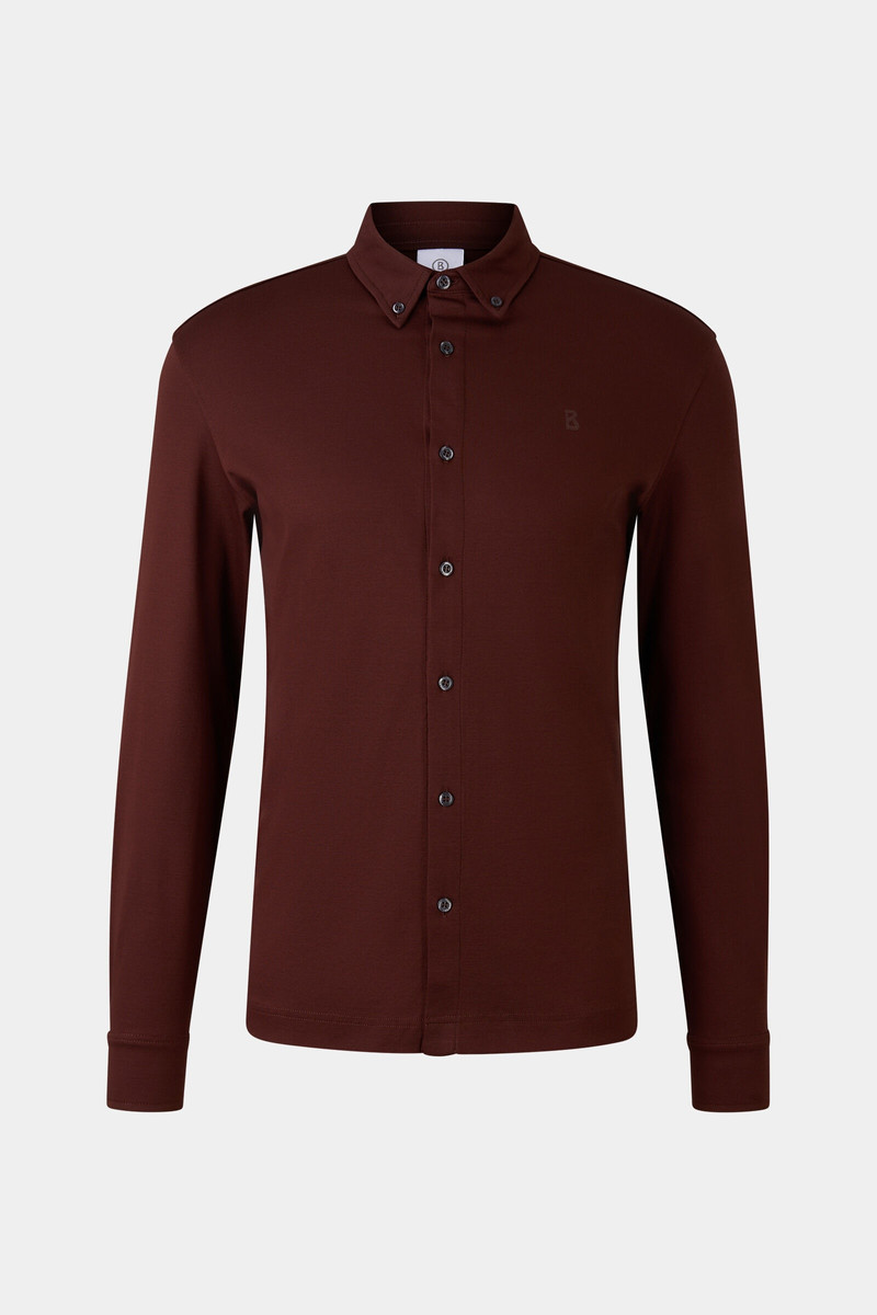 Jersey shirt Franz in Wine red 1