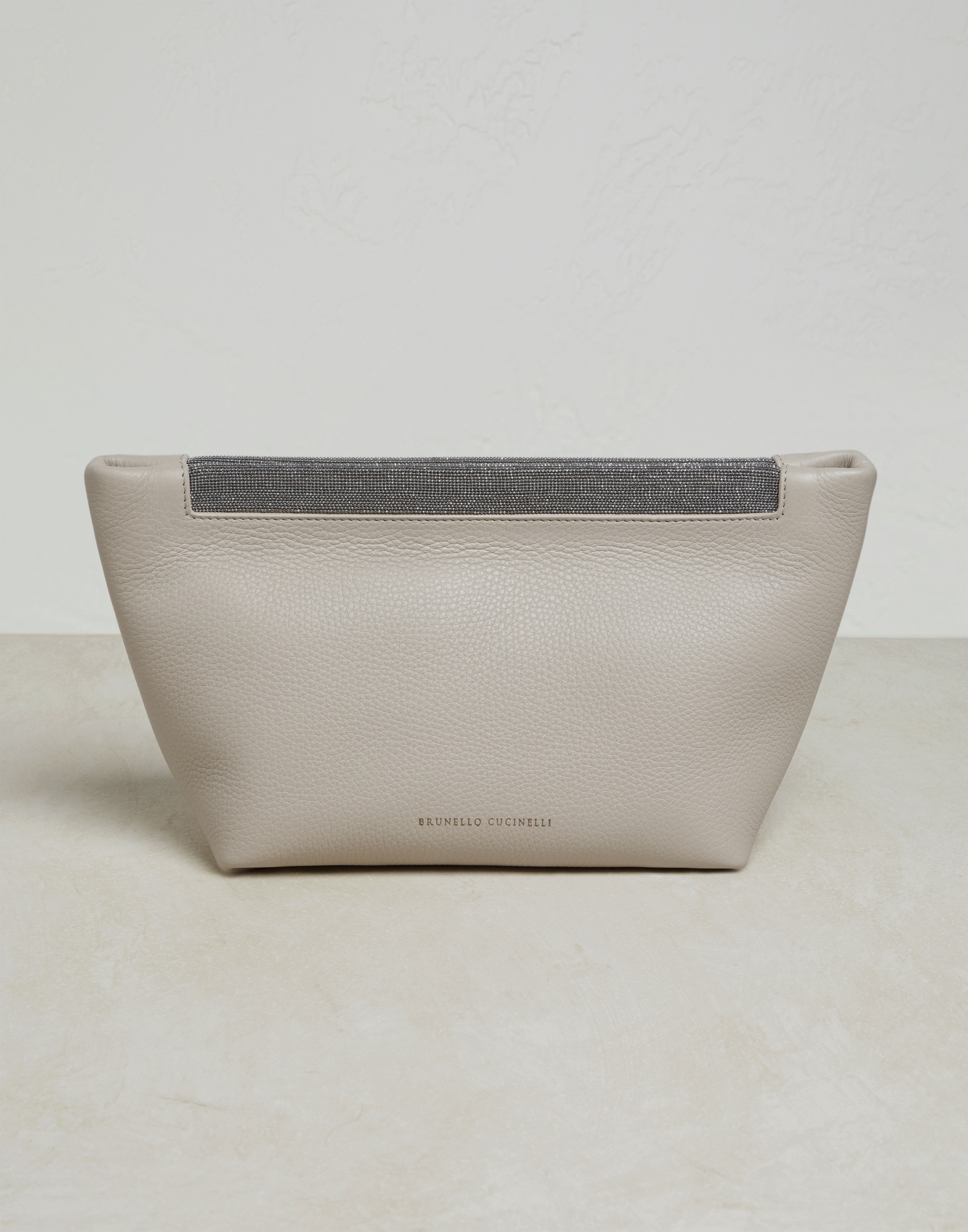 Texture calfskin soft bag with precious opening - 1