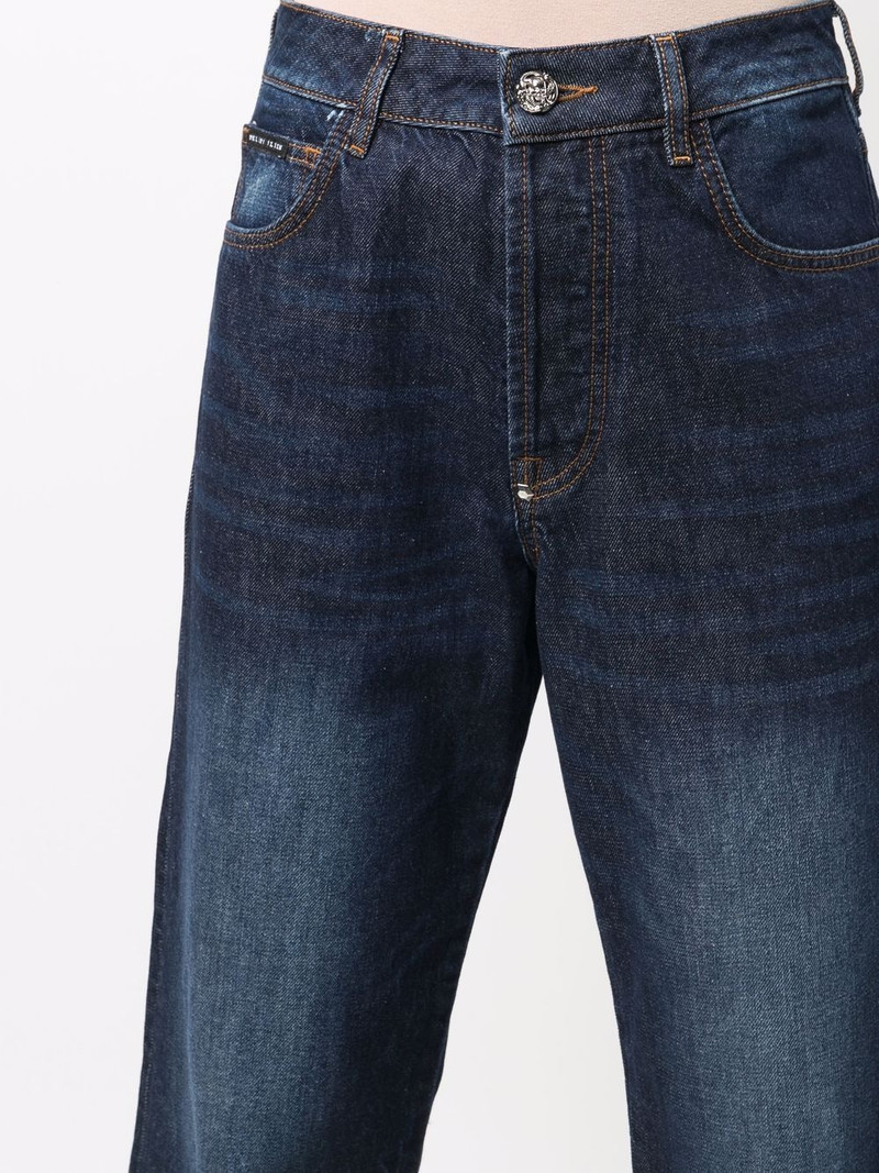 Iconic Plein wide-leg jeans 5